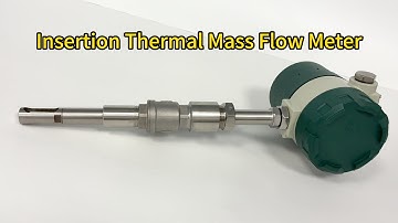 Insertion thermal mass flow meter