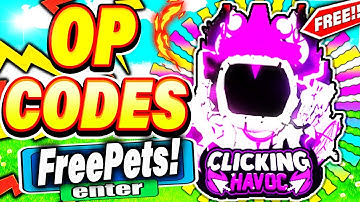 ALL NEW CLICKING HAVOC CODES *SECRET UPDATE* ALL NEW SECRET OP ROBLOX CLICKING HAVOC CODES!