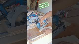 Membuat stopper untuk menahan base track saw #woodworking #project #diy #tracksaw #furniture