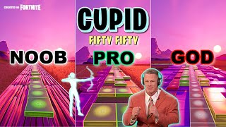 FIFTY FIFTY - CUPID - Noob vs Pro vs God (Fortnite Music Blocks)