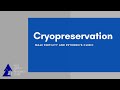 Cryopreservation: Male Fertility and Peyronie&#39;s Clinic