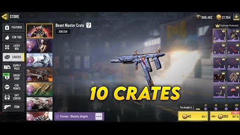OPENING 10 BEAST MASTER CRATES WITH FENNEC AND JACKAL BEAST MASTER CODM SEASON 6 2023