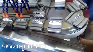 Dolly caps PLC one color pad printer automatic unloading system