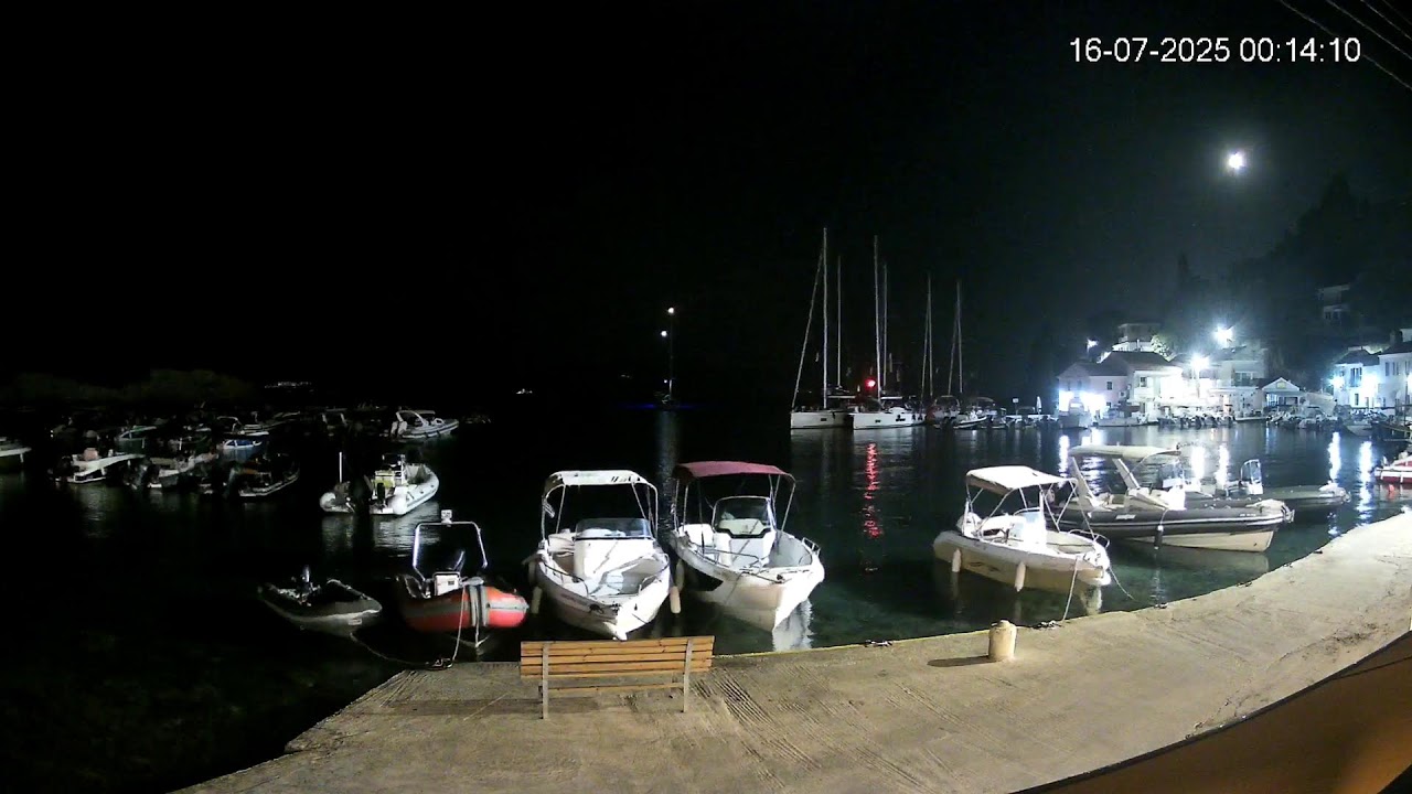 Loggos, Paxos Webcam | Live Streaming | Panos Boats & Trips