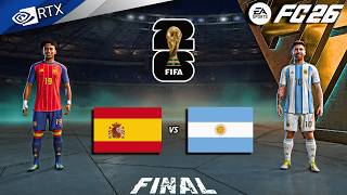 FC 26 - Spain vs Argentina | FIFA World Cup Final Gameplay Simulation | PC [4K60] screenshot 5
