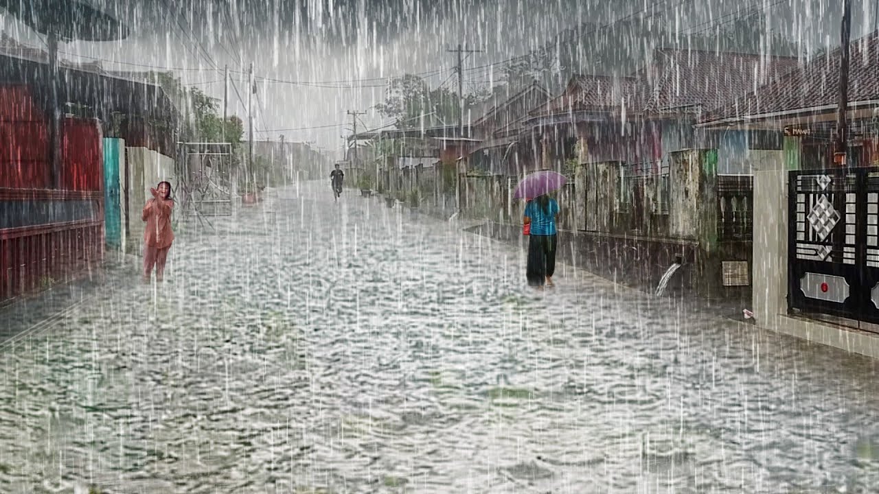 Super Heavy Rain Doesn't Stop In My Village Don't Be Afraid Of Heavy ...