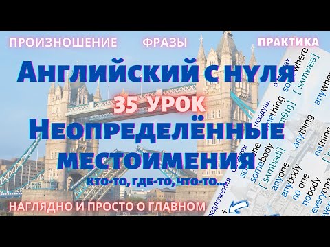 35 урок - неопределённые местоимения (кто-то, где-то, что-то). Английский с нуля