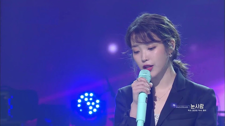 아이유 눈사람 LIVE 한시간