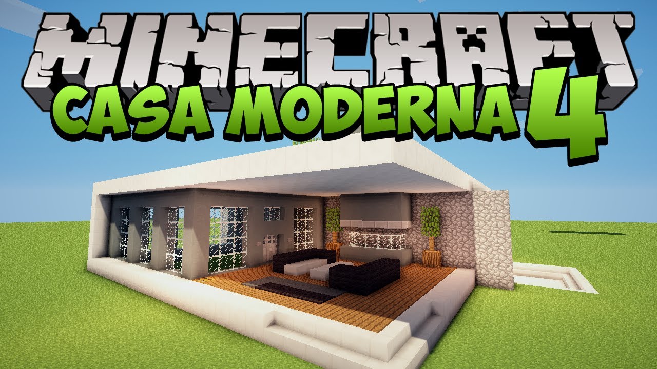 Minecraft construindo uma casa moderna 4 youtube for Casa moderna 1 8