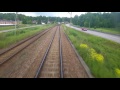 Train Driver´s view  Sala-Uppsala  20160609