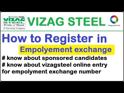 VIZAG STEEL || how to Register with Employment Exchange ||