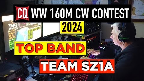 SZ1A in the CQ World Wide 160-Meter CW Contest 2024