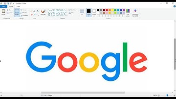 How to draw the Google logo using MS Paint | How to draw on your computer