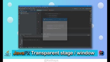 JavaFX Transparent Stage / Window