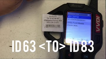 CONVERT 4D-DST40 ID63 (FORD/MAZDA)  TO ID83 4D-DST80 (VVDI KEY TOOL)