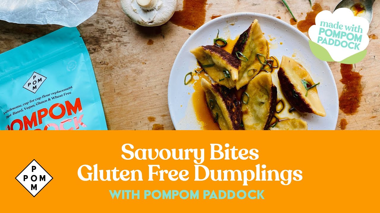 Gluten Free homemade dumplings made with PomPom Paddock Cauliflower