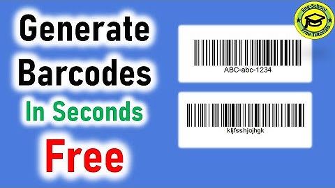 Generate Barcodes Online for FREE in Seconds!