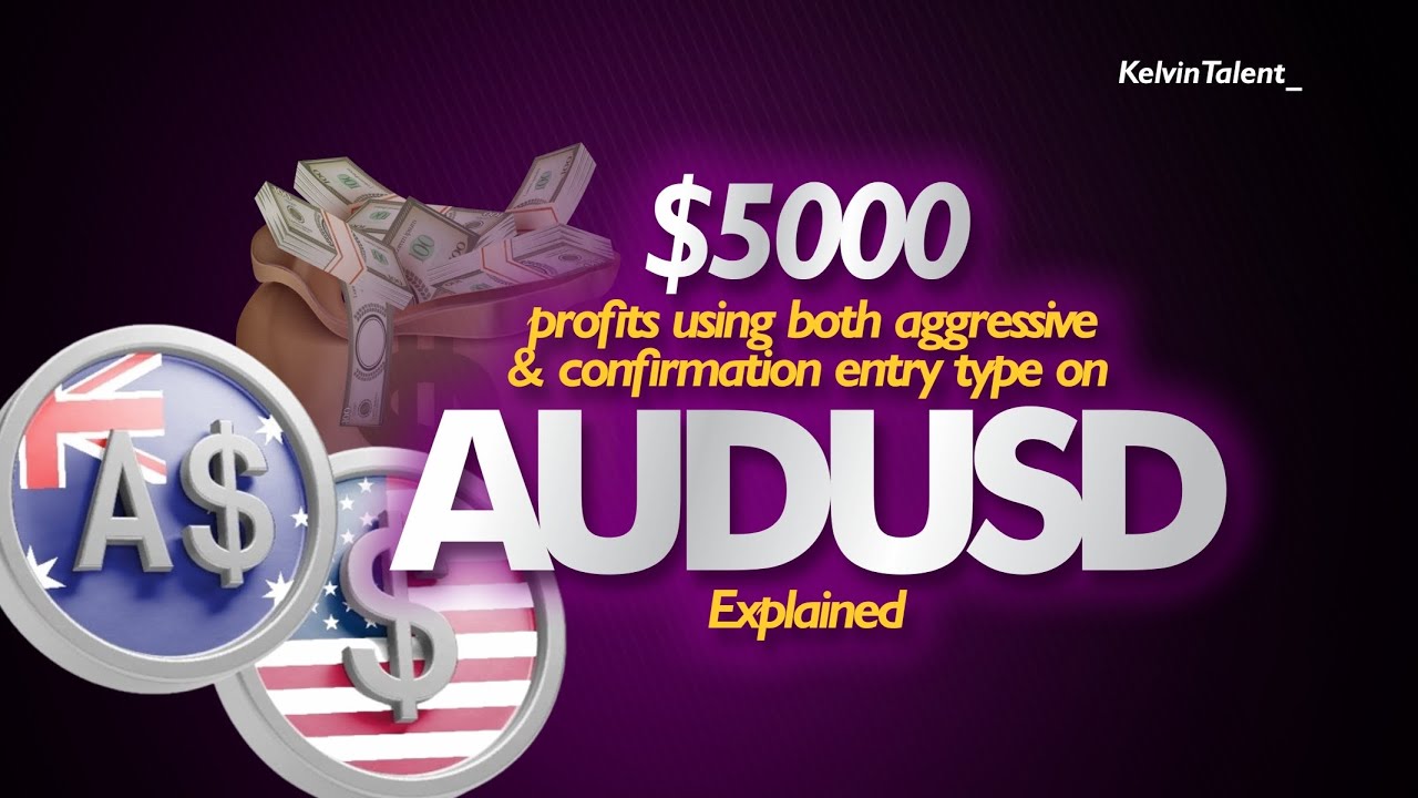$5000 Trade using both Aggressive and Confirmation Entry type on AUDUSD Explained