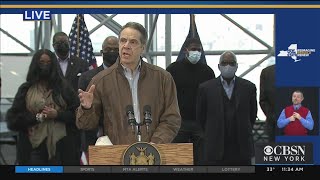 Gov. Cuomo Visits Javits Center Vaccination Site
