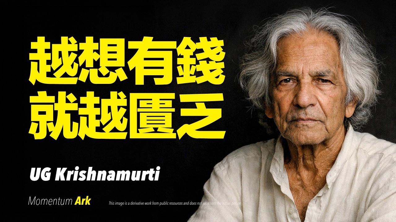 動量方舟｜你越想有錢，內心越匱乏，你不是在追求財富，而是在餵養恐懼。當「想要」升起，匱乏就已開始。匱乏不是因為沒得到，而是因為一直想得到｜U.G. 克里希那姆提 U.G. Krishnamurti