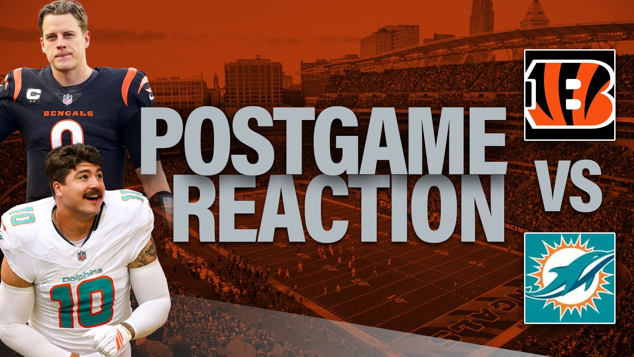 Joe Burrow 4 TD and 3 Takeaways on defense as Bengals defeat the Dolphins -LIVE Reaction