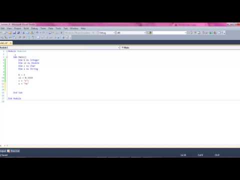 Visual Basic Lesson 4: Working with more variables