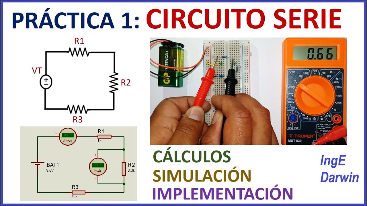 Circuito Resistivo Serie En Cc PrÁctica 1 Youtube