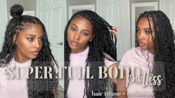 Knotless Goddess Braids Tutorial  Detailed how to for beginners