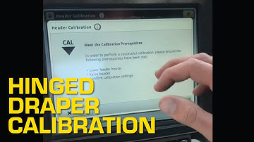 John Deere Hinged Draper Calibration
