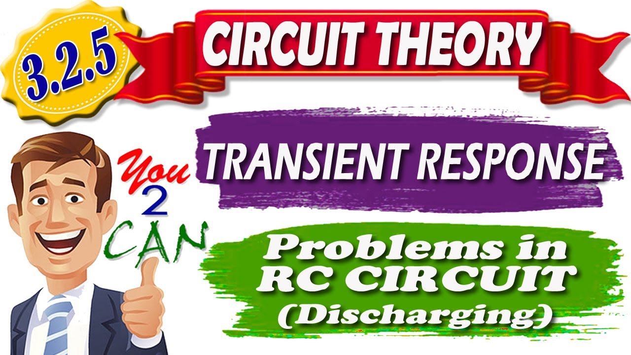 3.2.5 CIRCUIT THEORY - Unit 3- TRANSIENTS - DC Transient Problems - RC Circuit (Discharging)- EE8251