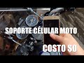 Soporte celular moto Casero en 30 segundos costo $0 !!, NOTABLE!!!