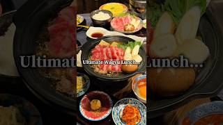 Ultimate Wagyu Lunch....