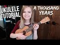 A Thousand Years - Christina Perri | EASY UKULELE TUTORIAL