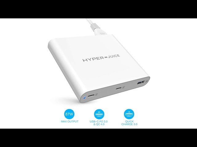Power Adapter PD Charger w QC 4 0 3 0, Hyperdrive Dual Mac USB C