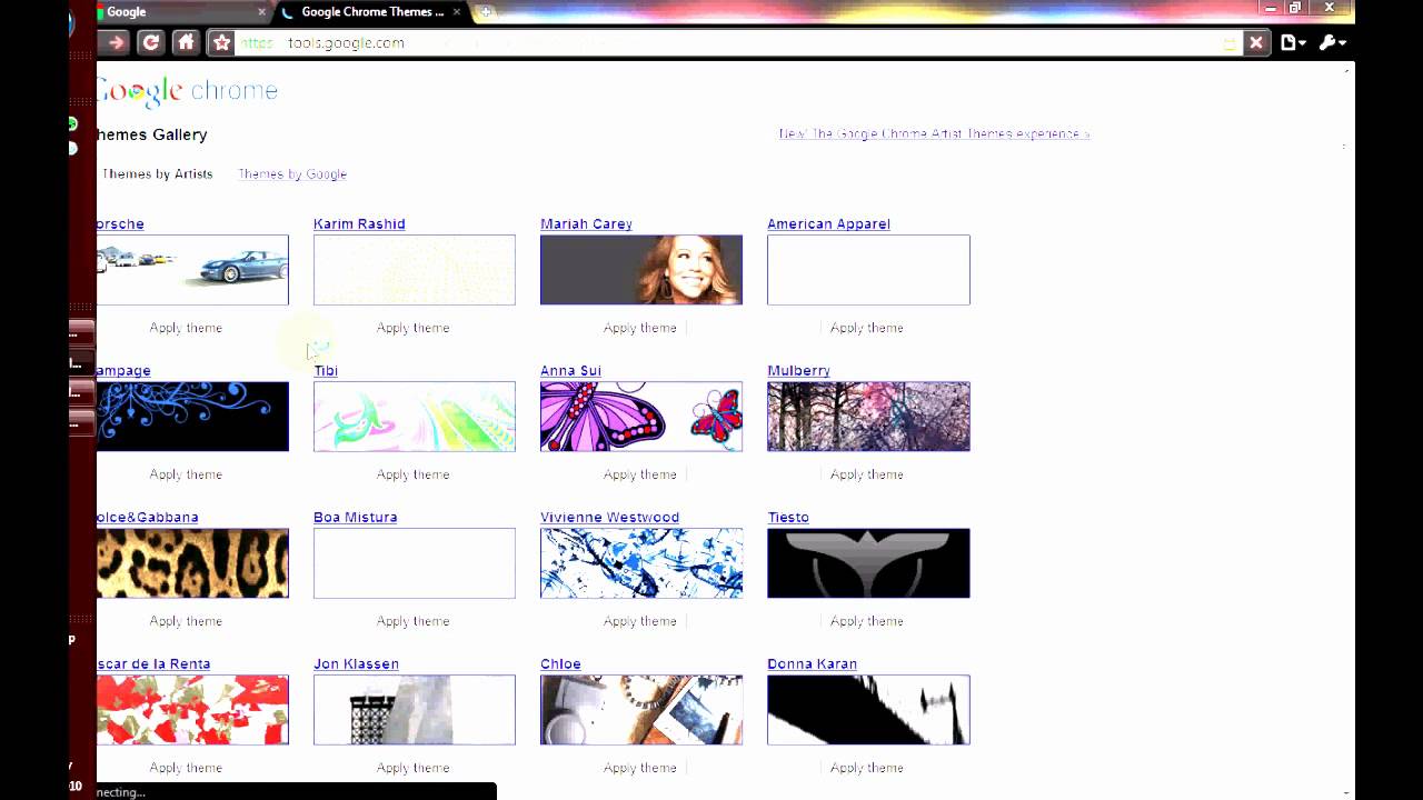 google how to get themes on chrome youtube