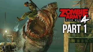 ZOMBIE ARMY 4 DEAD WAR Gameplay Walkthrough Part 1 - MISSION 1 (Full Game)