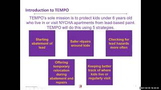 TEMPO: NYCHA’s New Lead Safety Program