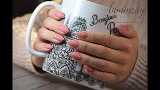 Structured Manicure in Grace w/Rose Gold Charm Application | Luminary Nail Systems | Easy Nail Art screenshot 5