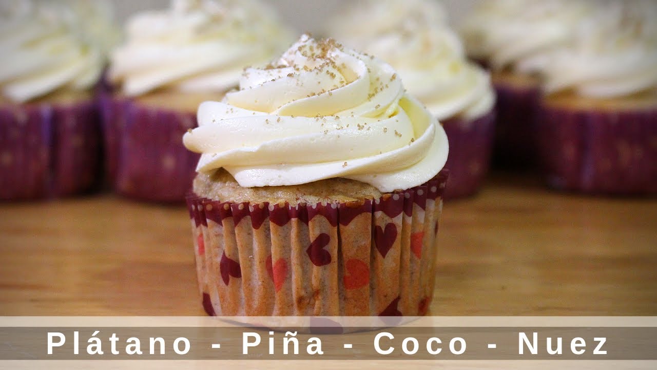 CUPCAKES COLIBRÍ | CON PLÁTANO, PIÑA, NUEZ Y COCO | ALE DE NAVA