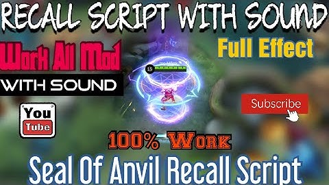 Seal Of Anvil Recall Script Mobile Legend Bang Bang