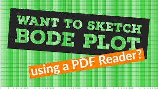 Sketching Bode Plot Using Foxit PDF Reader