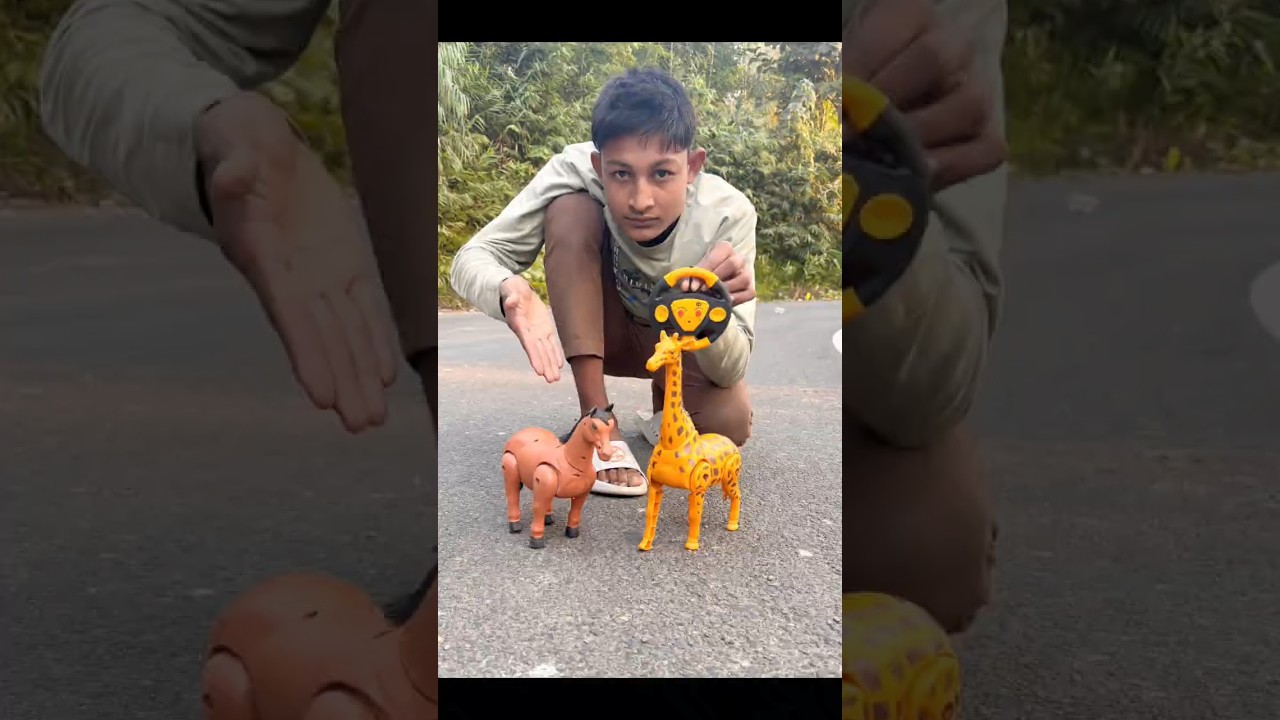 Remote Control Rc giraffe  1 Ta & Horse 🐎 1 Ta Unboxing