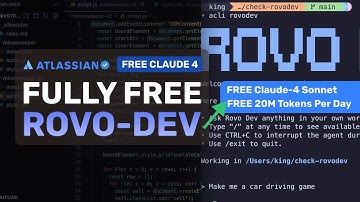 Rovo Dev Agent: This AI Coder has FREE 20M Tokens/Day of Claude 4 Sonnet!