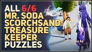 All Mr. Soda Scorchsand Treasure Keeper Puzzles Honkai Star Rail