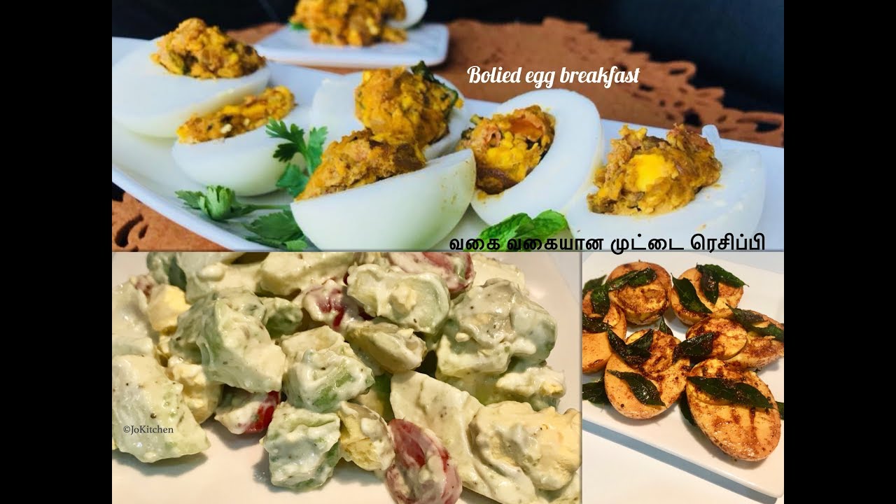 Egg recipes easy breakfast | Paleo / Keto bolied egg recipes |Paleo recipes Tamil | Jo kitchen - YouTube