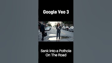 Google Veo 3 | a road with potholes #google #veo3 #funny #AI #gemini