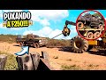 F250 quebrou eo Skidder 545 CAT puxou até a rampa. Mafia da tora.