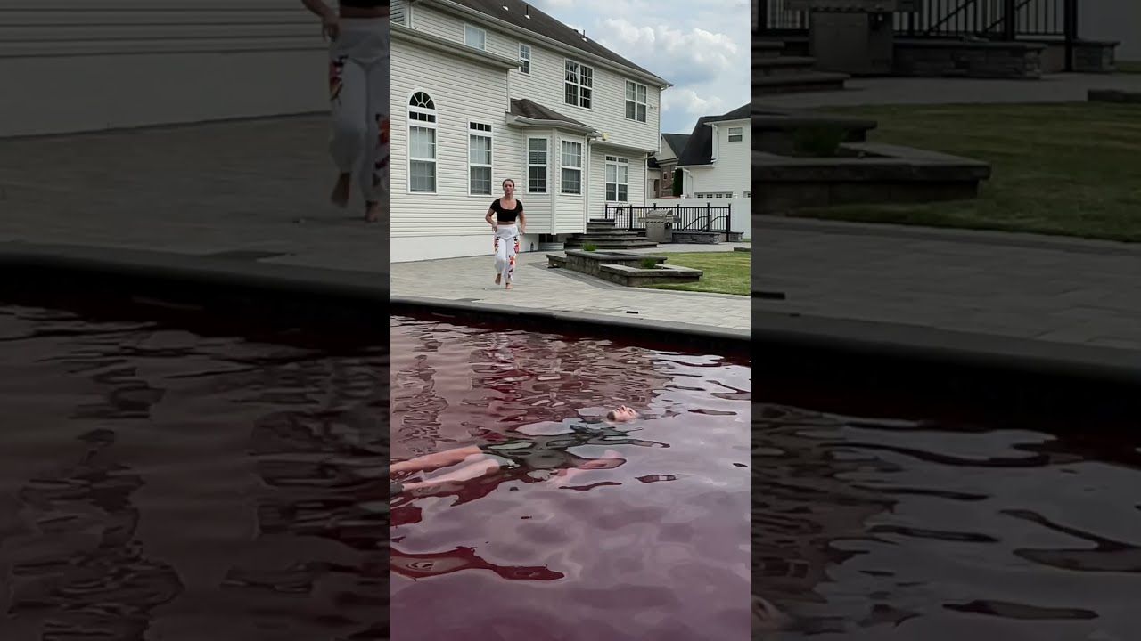 BLOOD FILLED POOL PRANK ON WIFE Shorts