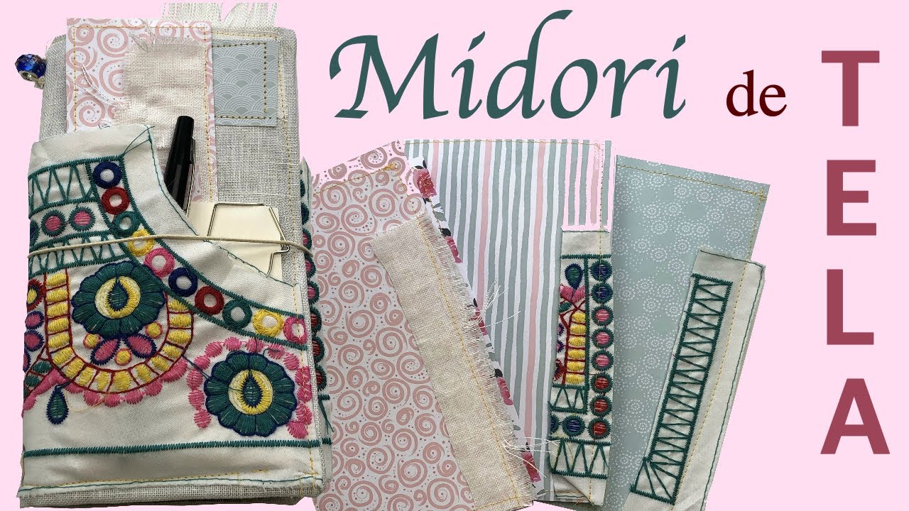 MIDORI de TELA COSIDO | Midori, Proceso Creativo | Nivel Avanzado de Scrapbook