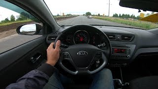 2015 KIA Rio 1.6L (123) POV Test Drive